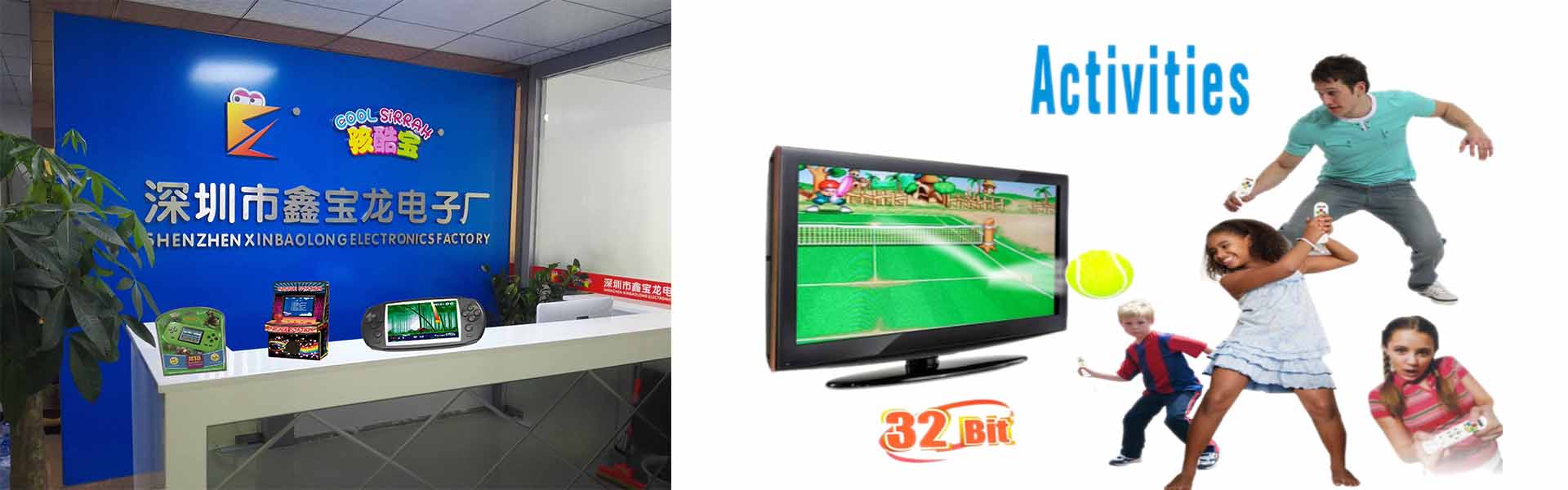přenosná herní konzole, retro hra, bezdrátová sportovní hra,ShenZhen QunWeiDa Electronics Co,.Ltd
